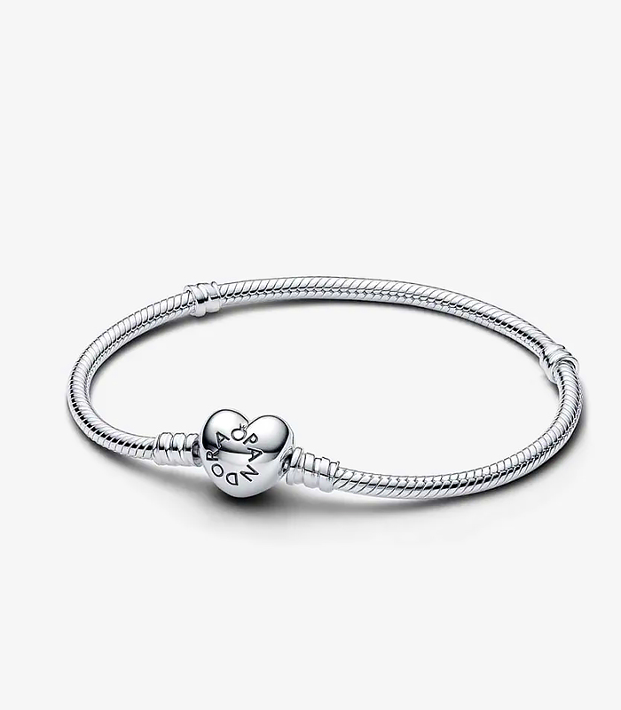 Moments Heart Clasp Snake Chain Bracelet